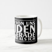 Een van ons beiden is momenteel dommer dan ik 01 koffiemok (Voorkant rechts)