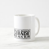 Een van ons beiden is net dommer dan ik 01 koffiemok (Voorkant rechts)