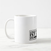 Een van ons beiden is net dommer dan ik 01 koffiemok (Links)