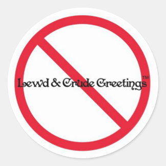 Een van onze originele logo's ronde sticker