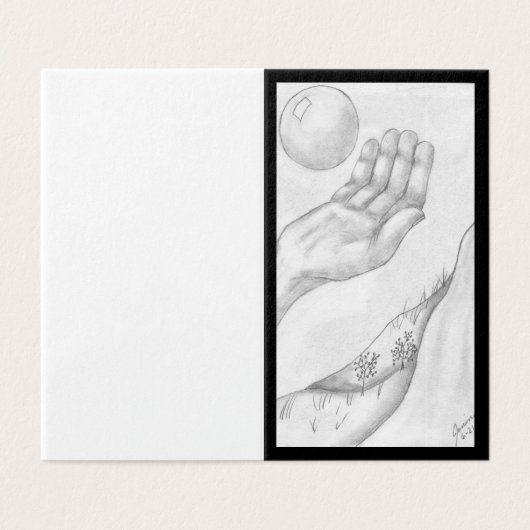 Een vangst- of gooikaart? kaart (Buitenkant ongevouwen)