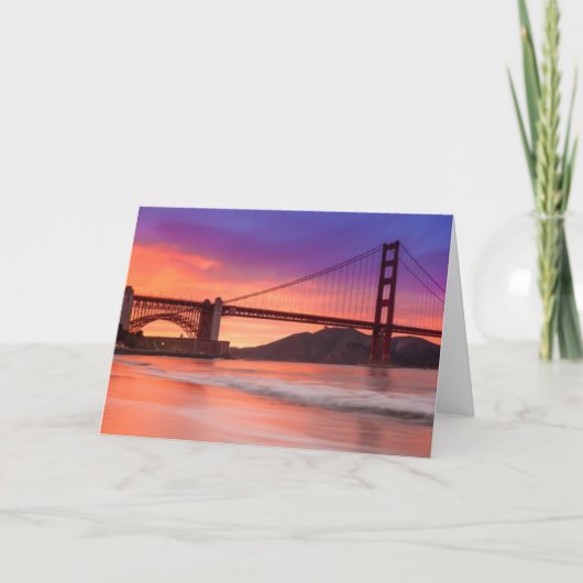 Een vangst van Golden gate bridge van San Kaart (Voorkant)