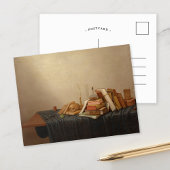 Een vanitas met boeken en schedel | Gerrit van Vuc Briefkaart