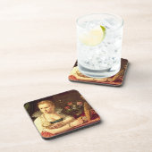 Een vanitas portret van een dame die Clara zou zij Onderzetter (Rechterzijde)