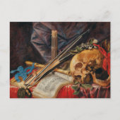 Een Vanitas stilleven | Simon Renard de Saint-Andr Briefkaart (Voorkant)