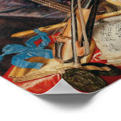 Een Vanitas stilleven | Simon Renard de Saint-Andr Poster (Hoek)