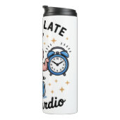 Een varken met een klok thermosbeker (Geroteerd rechts)