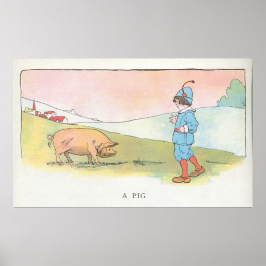 Een varken poster (Voorkant)