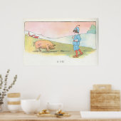 Een varken poster (Keuken)