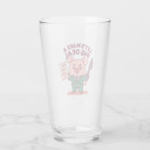 Een varkensdeal glas (Achterkant)
