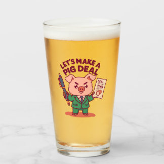 Een varkensdeal glas
