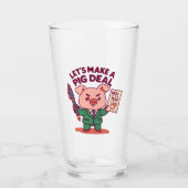 Een varkensdeal glas (Voorkant)
