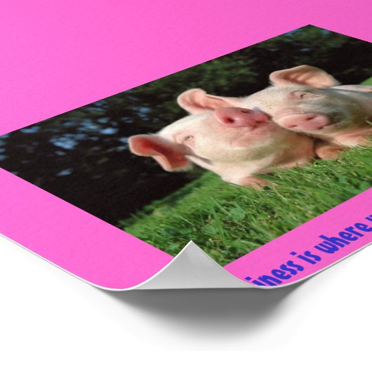 Een varkensleven poster (Hoek)