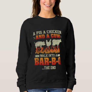 Een varkentje een kippetje en een Koe grill master Trui