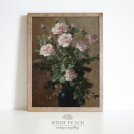 Een Vase Bouquet van Rozen schilderen Poster