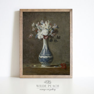 Een Vase van bloemen  schilderij van Jean-Baptist Poster