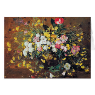 Een Vase van de Kaart van de Bloemen