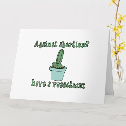 Een vasectomie ondergaan kaart (Gele Bloem)