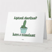 Een vasectomie ondergaan kaart (Achterkant)