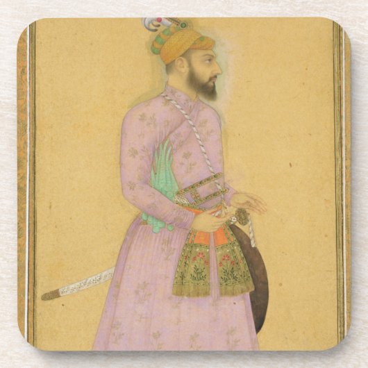 Een vast figuur van een Mughal prins uit het Klein Bier Onderzetter (Voorkant)