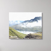 Een vastgelegd moment in Snowdonia Canvas Afdruk (Voorkant)
