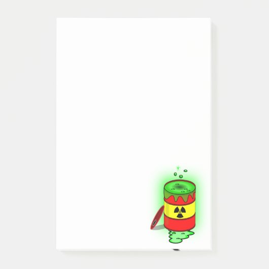 Een vat giftig afval. post-it® notes (Voorkant)