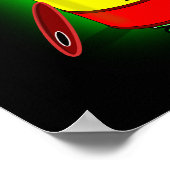 Een vat giftig afval. poster (Hoek)