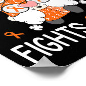 Een vecht alleen leukemie bewustzijn Gnome Pun 1 Poster (Hoek)