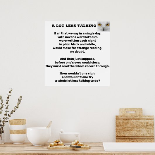 EEN VEEL MINDER GEBRUIKTE poster (Keuken)