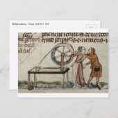 Een veeleisende ontmoeting bij een draaiend wiel briefkaart (Voorkant / Achterkant)