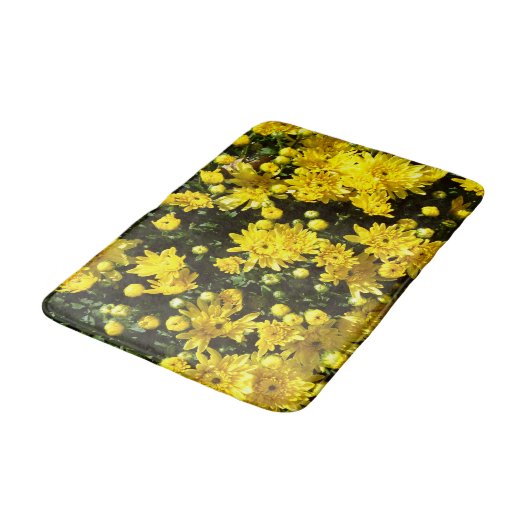 Een veelheid van gele mama's badmat (Gekanteld)