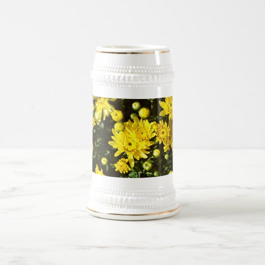 Een veelheid van gele mama's bierpul (Center)