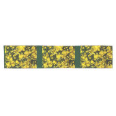 Een veelheid van gele mama's korte tafelloper (Horizontaal)