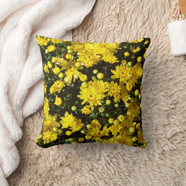 Een veelheid van gele mama's kussen (Deken)