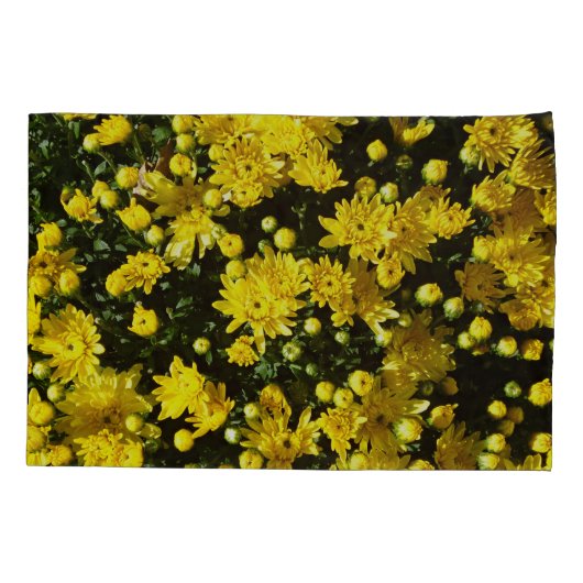 Een veelheid van gele mama's kussensloop (Achterkant)