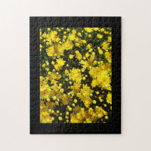 Een veelheid van gele mama's