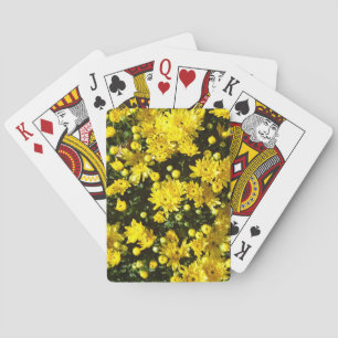 Een veelheid van gele mama's pokerkaarten