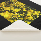 Een veelheid van gele mama's sherpa deken (3/4)