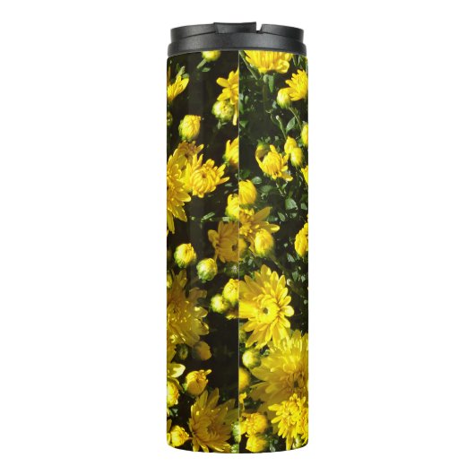 Een veelheid van gele mama's thermosbeker (Achterkant)