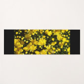 Een veelheid van gele mama's yogamat (Voorkant (horizontaal))