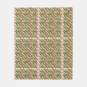 Een veelkleurige achtergrond met vierkanten en sti fleece deken (Voorkant)