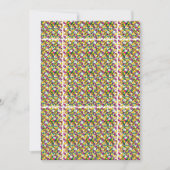 een veelkleurige achtergrond met vierkanten en sti kaart (Voorkant)