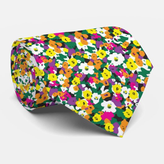 Een veelkleurige achtergrond met vierkanten en sti stropdas (Opgerold)