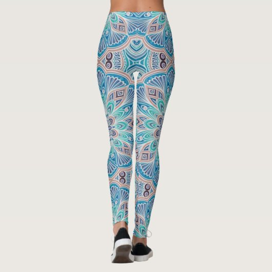 Een  veelkleurige klassieker "Ratti_Creative_Arts" Leggings (Achterkant)