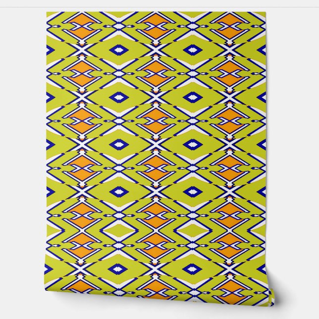 Een  veelkleurige "Ratti_Creative_Arts" Wallpap Behang (Afrollen)