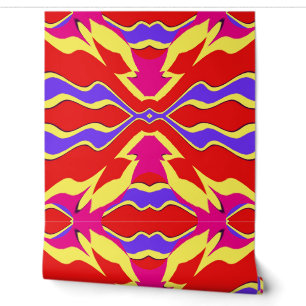 Een veelkleurige "Ratti_Creative_Arts" Wallpap Behang