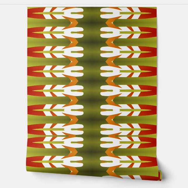 Een  veelkleurige "Ratti_Creative_Arts" Wallpap Behang (Afrollen)