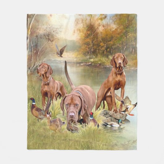 Een veelzijdige aristocraat in het Hongaarse Visla Fleece Deken (Voorkant)