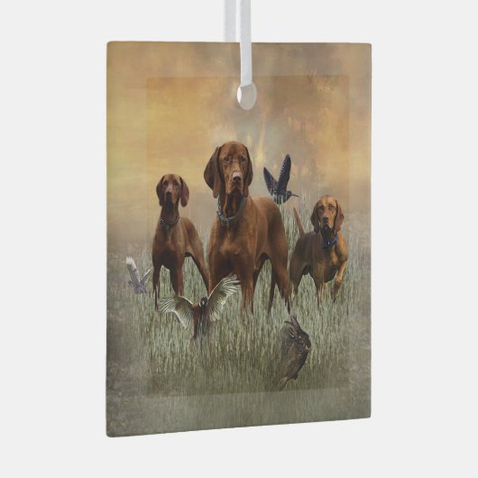 Een veelzijdige aristocraat in het Hongaarse Visla Glas Ornament (Voorkant Rechts)