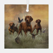 Een veelzijdige aristocraat in het Hongaarse Visla Glas Ornament (Achterkant)